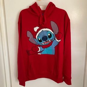 Disney Stitch Hoodie Sweatshirt Size Large